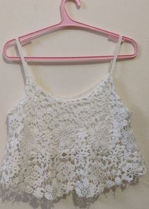 Lace Crop Top Sleevless