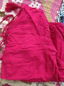 Pink Lace Top