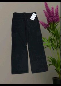 Black Cargo Denim