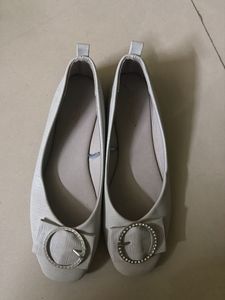 Elegant Silver Ballet Flats