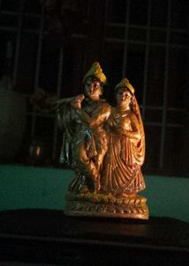Radha-Krishna Cute Golden Shining Murti