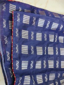 Elegant Blue Saree With Pure Gota work
