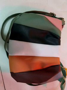 Color Block Shoulder Bag