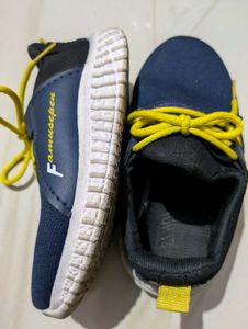 No Flaws Blue &amp; Yellow Boys Shoe