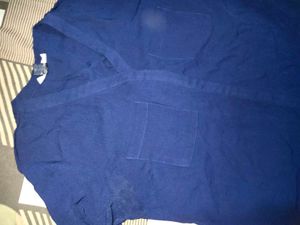 Navy Blue Long Sleeve Top
