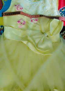 Yellow Flower Girl Dress