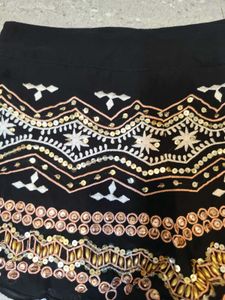 Embellished Black Ibiza Shorts