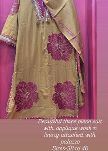 Floral Print Mustard Salwar Suit