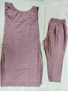 **Elegant Kurta Set | Size M (Fits Up to L)**🌸
