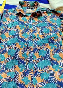 Zara Tropical Print Shirt