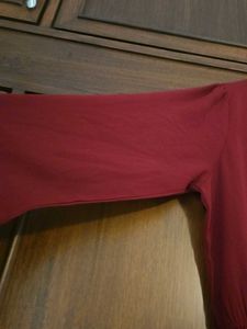 Burgundy Midi Dress