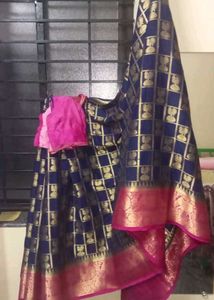 Mind blowing Saree With Peacock And Elephant Desig