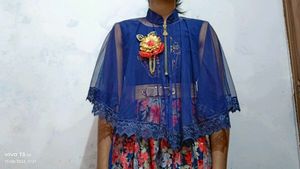 Multicolour party gown