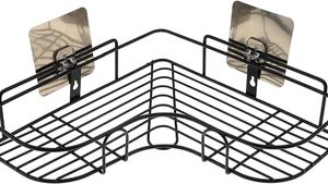 Self-Adhesive Metal Bathroom Corner Rack Storage