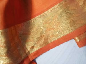 Orange Colour Pure Kanchi Pattu Saree