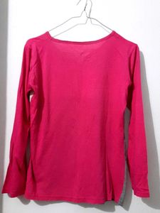 Pink &amp; Grey Long Sleeve Top