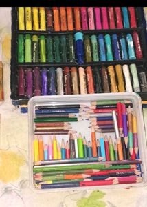 Mixed Art Supplies + Free Blank Book