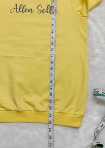Allen Solly Yellow Sweatshirt