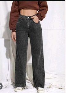 Ladies Charcoal Jeans