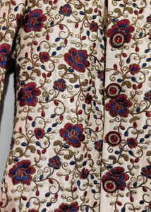 Rad+Blue Floral Design Sherwani