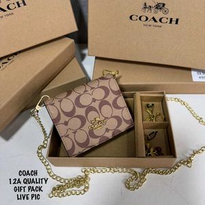 COACH SET OF 3 SLING BAG ,CHARM 2PC WD BOX