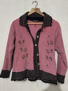 Pink Floral sweater