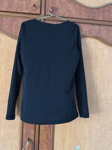 Black Full Sleeve Party Top