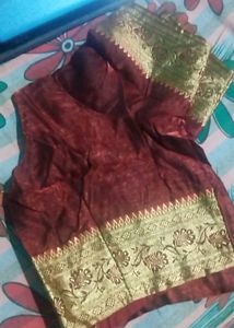 Banarsi Silk Saree With Stone Work