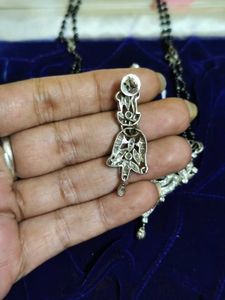 Vintage Pure Silver Mangalsutra Set