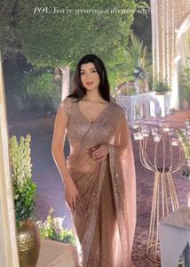 Beautiful Sequence Work Net Saree