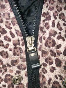 Rare Y2K Leopard Print Varsity Jacket