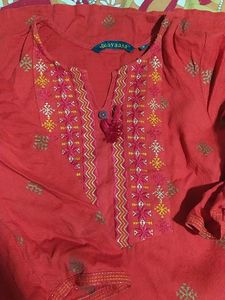 Avaasa Orange Kurta
