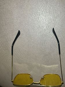 Yellow Aviator Sunglasses