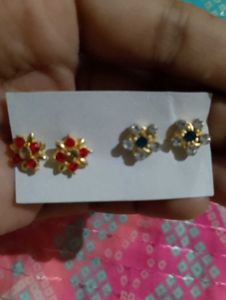 Set Of 3 Cute Stud Earrings 💞