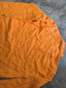 Gents Mandarin Collar Shirt - Mustard