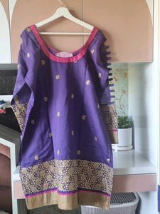 4XL Embroidery Beautiful Cotton Straight Kurti 😍