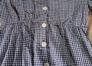 Gingham Button-Down Dress