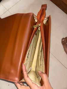 Brown Woven Crossbody Bag