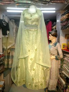 Elegant Green Lehenga Choli Set