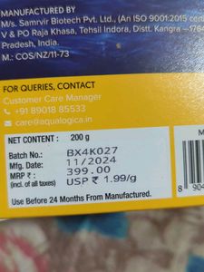 Aqualogica Moisturizer