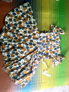 Beautiful Girls Printed Frock - Size 28