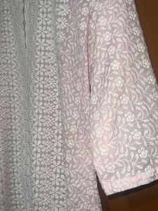 Pink Embroidery Kurti