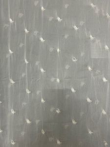 White Embroidered dyeable Net Dupatta