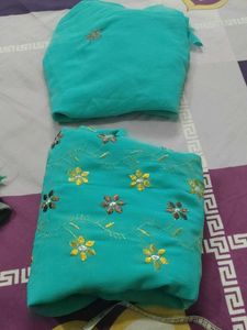 Teal Dress Material