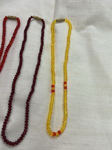Set Of 4 Crystal Bead Necklace