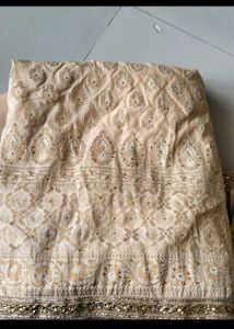 Embellished Woven Dress Material