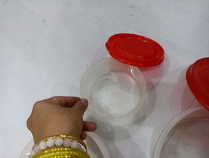 Set Of 3 Plastic Containers