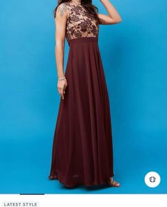 Party wear brown branded gown in size 36