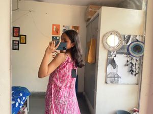 Pink &amp; White Sundress