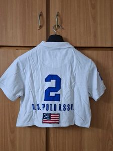 USPA White Polo T-Shirt